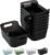 Tiawudi 8 Pack Plastic Storage Bins, Clear Pantry Organizers and Storage Containers, Multi-Use Organizer Bins for Kitchen, Bathroom, Office, Shelf, Fridge, Home Edit and Cabinet Organizers