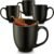 Godinger Coffee Mugs Set, Large Coffee Mug Tea Cup Hot Beverage Large Cups – 16oz., Set of 4