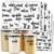 Talented Kitchen Pantry Labels for Food Containers – 157-Piece, Black Script Vinyl – Jar & Bin Labels & Food Storage Organization Stickers