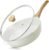 SENSARTE Nonstick Ceramic Saute Pan 12-Inch, 5QT Non-toxic Deep Frying Pan Skillet with Lid, Healthy No Teflon Cookware, Stay Cool Handle, Induction Compatible, PFAS Free