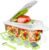 Food Dicer Chopper 5 Blades, Onion Dicer Chopper, Fruit and Veggie and Vegetables Chopper, Food Prep, Light Green