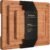 Bamboo Cutting Boards Serving Board Set, Bamboo Chopping Boards with Juice Groove for Kitchen Meal Prep and Serving (set of 3)