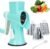 Rotary Cheese Grater with Handle-Versatile Cheese Grater Non-Slip Suction Base,Cheese Shredder & Food Slicer for Cheese,Carrots, Cucumbers,Nuts-Compact & Easy Clean Kitchen Kitchen Tool (blue)