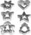 Christmas Cookie Cutter Set – 18 Piece Gingerbread Man, Snowflake, Tree, Heart, Star, Angel Shapes for Holiday Winter Baking