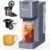 Single Serve Hot & Iced Coffee Maker with Strong Brew, 40oz Removable Reservoir, 6 Brew Sizes, Compatible with K Cup and Grounds, Compact for Home, Office, RV and Dorm, Gray (2.0 Version)