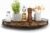 Farmhouse Oak 16″ Lazy Susan Turntable Organizer for Cabinet, Round Wooden Lazy Susan Organization and Storage for Dining Table, Pantry, Kitchen, Countertop, Cupboard,Home Decor, Walnut Wood (16″)