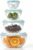Glasslock Mixing Bowl with Latching Lids 8-Pieces Set – Airtight, Leakproof, BPA Free Lids, Nesting, Meal Prep, Baking, Salad, Food Storage & Serving Bowl, Microwave, Fridge & Freezer, Dishwasher Safe