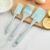3PCS Heat-Resistant Silicone Spatula Set Scrapers for Baking, Mixing & Flipping – High Heat Resistant Up to 450°F – Dishwasher Safe – Kitchen Utensils for Nonstick Cookware, Blue