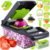 16Pcs Vegetable Choppers, Pro Onion Chopper,Multifunctional 16 in 1 Food Chopper, Kitchen Vegetable Slicer Dicer Cutter,Veggie Choppers Slicer Chop With Container