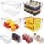 Set of 8 pantry organizers and storage, Clear Plastic Storage Bins for Kitchen Organization, Freezer Storage, Home Edit Containers