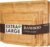 Bamboo Cutting Boards for Kitchen, (Set of 3) Kitchen Chopping Board with 3 Built-In Compartments and Juice Groove Heavy Duty Serving Tray Wood Butcher Block and Wooden Carving Board, Kikcoin