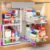 ADBIU Under Sink Organizer 2 Pack, Adjustable Height (11″-15.75″) Under Cabinet Storage, 2 Tier Pull Out Sliding Drawers for Kitchen Bathroom, Heavy Duty Metal Shelf, White