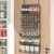 JKsmart 6-Tier Spice Rack Organizer with Door Hook, Wall Mounted & Over the Door Spice Racks for Kitchen Pantry Door Cabinet, Two Size, Large Capacity, Black