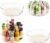 4 Pack Lazy Susan Organizer with Non-Skid Liners, 12-inch Spinning Turntable with Handle, Spice and Refrigerator Organizers, Pantry Organizers and Storage, Round