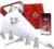 KITCHTIC Piping Bag Set – Large Reusable Cotton, Round Shape, 6 Pieces, Includes Nozzles, Adapter, Cleaning Brush & E-Book with Cake Decoration Tips