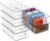 Stackable 6 Pack Snack Organizer for Pantry Shelf,Clear Pantry Organizers and Storage Bins for Fridge,Office,Cupboard,Plastic Pantry Snack Organizer For Breast Milk,Tea Bag,Food Storage Containers