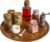TB Home Acacia Wood Lazy Susan Organizer Kitchen Turntable for Cabinet, Table, Pantry or Countertop