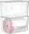 Vtopmart 2 Pack Trash Bag Holder, Stackable Garbage Bag Dispenser for 13/30/33 Gallon Bags, Clear Organizer Bins for Under Kitchen Sink, Laundry Room Organization and Storage