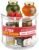 Oizeir 2 Tier Lazy Susan Organizer for Cabinet, Clear Acrylic Rotating Spice Rack Turntable for Kitchen, Pantry, Countertop, Bathroom, Vanity – Double Tier Storage Carousel with Metal Supports