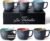 MIAMIO – 6 x 16 oz. coffee cups/mug set/coffee cup large/modern stoneware coffee mugs – Las Palmitas Collection