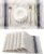 Leetaltree Khaki-Blue Placemats, Heat Resistant Non-Slip Place mats for Dining Table, Washable Durable PVC Vinyl Woven Table Mats (Set of 6)