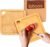 2-Pack Small Bamboo Cutting Boards with Juice Groove | 7×7 Inch Mini Chopping Boards for Fruit, Cheese, Baby Food, Dorm & Travel | Lightweight & Compact Square Wood Board Set