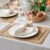 6 Pack Rectangular Woven Placemats, Rattan Wicker Table Mats, 17″ x 12″, Natural Seagrass Place Mats for Dining Table