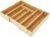 Bamboo Drawer Organizer – Expandable Kitchen Utensil Holder, Adjustable Silverware Drawer Organization, Kitchen Wooden Tray for Cutlery, Flatware & Stationery, 5-7 Slots (Natural)