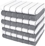 AIDEA Kitchen Towels, Absorbent Dish Cloth for Kitchen, Soft Dish Towels for Home, Multi-Purpose Cloths for Household Cleaning and Drying-8PK, 12”x12”