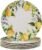 Lemon Zest Melamine Dinner Plates Set of 6 – Unbreakable Outdoor Plates for Patio Dining, Garden Parties, BBQs, RV Camping, Farmhouse Kitchen, and Everyday Family Meals
