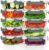 VERONES 10 Pack 22 OZ Glass Meal Prep Containers, Airtight Glass Lunch Containers Set, Glass Food Storage Containers with Lids,Exclusive of BPA, for Microwave, Oven, Freezer & Dishwasher Friendly,Grey