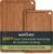 Keechee Butcher Block 2-Pcs Carbonized Bamboo Cutting Board Set With Juice Groove For Meal Prep & Cheese Serving – Ideal Kitchen Gift Set of 2 (M+L)