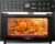 NutriChef 32 Quart Air Fryer & Oven | Digital Airfryer with 20 Presets, Dual Cook, Rotisserie, Bake & More | Multi-Function Convection Countertop Oven | Large Capacity | 18″ x 17″ x 14 | Black