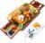 hecef Cheese Board Set Acacia Wood – Large Charcuterie Board with Stainless Steel Knife Set, Thick Wooden Server – Fancy House Warming, Birthday Choice for Gourmets, Feast, Cheese Serving