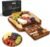 SMIRLY Charcuterie Boards Set – Large Bamboo Cheese Board Set – House Warming Gifts New Home, Wedding Gift for Couple, Bridal Shower Gift, Birthday Gifts for Women