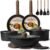 CAROTE 19pcs Pots and Pans Non Stick, Cookware Sets Detachable Handle, Induction Kitchen Pots and Pans,NonStick Cooking Set, Oven/Dishwasher/Fridge Safe, Space Saving