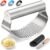 Zulay Kitchen Stainless Steel Garlic Press Rocker Set – Time Saving, Durable Strong Garlic Mincer Tool – Easy to Use & Clean Garlic Crusher Set with Peeler and Scraper Kitchen Gadget Smasher
