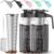 2 Pack 64 oz Cold Brew Coffee Maker Jar – Thick Glass Cold Brew Maker with Handle, Stainless Steel Filter & Leak-Proof Lid, Cold Brew Pitcher for Iced Coffee,Tea and Milk (2 Quart / 1.9 Liter)