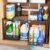 iSPECLE Extendable Under Sink Organizer – 2 Tier Expandable Under Cabinet Organizer Shelf with Height Adjustable Add Extra Space and Easy Access for 22″ to 32″ Wide Sink Cabinet, Black