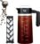Coffee Gator Cold Brew Coffee Maker – 47 oz Iced Tea and Iced Coffee Maker and Pitcher with Borosilicate Glass Carafe, Filter – Black