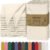 Ruvanti Cloth Napkins Set of 12, 18×18 Inches, 100% Cotton, Washable, Soft & Absorbent, Perfect for Wedding, Christmas, ‎Thanksgiving Dinners – Antique White