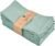 FINGERCRAFT Dinner Cloth Napkin Cotton Linen Blend 12 Pack Natural Premium Quality Mitred Corner for Every Day Use Pre Shrunk and Good Absorbency 18×18 in Easter Color Aqua