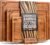 Carbonized Bamboo Cutting Boards – Cutting Board Set of 3 Heat Treated for Rich Color & Lower Moisture Absorption, Chopping Boards with Juice Groove, Non-Toxic, FSC Certified incl. Stand