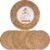 13.5” Woven Placemats, Round Rattan Placemats Set of 6, Natural Wicker Chargers for Dinner Plates, Heat Resistant, Easy to Clean, and Non-Slip – Elegant and Practical Addition to Your Dining Table