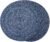 FunWheat Round Braided Placemats Set of 6 Place mats for Dining Tables Woven Heat Resistant Table Mats 15 inch (Blue)